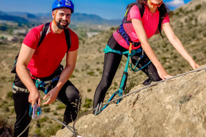 Elda Via Ferrata + 130m Zipline + Bridges