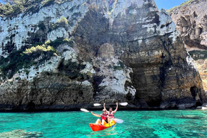 Jávea: Cala Portixol Kayak Tour with Snorkel & Cliff Jumping