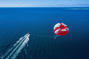 Parasailing and City Bike Rental (all day)
