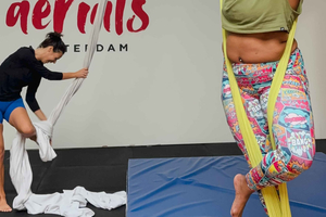 Aerial Silks Class for Beginners w/ pro teacher