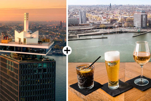 Amsterdam: A'DAM Lookout Eintrittskarte mit 1 oder 2 Getränken