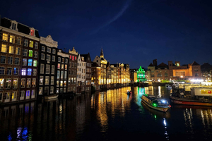 Amsterdam om natten: Omvisning til fots med fransktalende guide