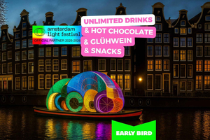 Amsterdam: Light Festival Heated Cruise + Hot Drinks & Snack
