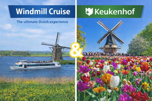 Amsterdam: Tour to Keukenhof Gardens with Windmill Cruise