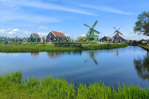 Wycieczka z Amsterdamu do wiatraków Zaanse Schans