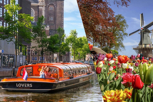 Keukenhof Entry Ticket and Canal Cruise (no transfer)
