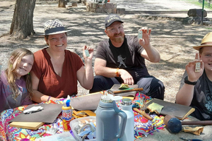 City of Salta: Alpaca and leather handicraft workshop in the open air!