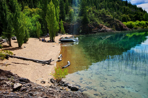 Lago Puelo: Angeln und Familienausflug mit dem Boot in Patagonien