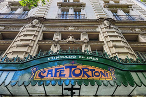 Tango show at the legendary Café Tortoni, the oldest in Buenos Aires