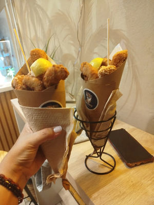 Cuoppo, mariscos al paso