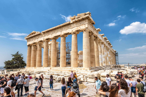 Ateena: Akropolis-lippu ja valinnainen ääni- tai liveopas