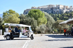 Athen: Privat 3-timers byrundvisning på miljøvenlig tuk-tuk