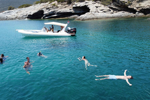 Aten Privat kryssning Snorkling Marathon Nea Makri Schinias