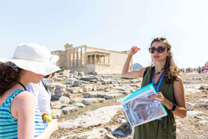 Tour a piedi mattutino dell'Acropoli e del museo in spagnolo