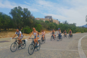 Athènes : visite de la ville à vélo électrique avec option Acropole