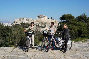 Athènes historique : visite en petit groupe à vélo électrique