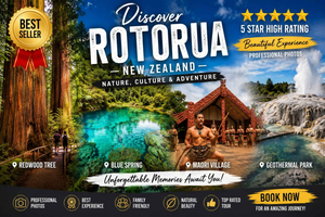 Yksityinen räätälöity kierros Aucklandista Rotoruahan ja hotellin nouto