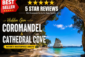 Privat dagstur til den skjulte perlen Coromandel og Cathedral Cove