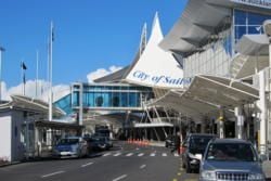 Llegando a Auckland