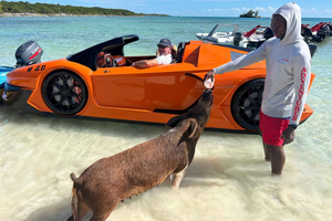 Nassau na Bahamach: wyprawa na Pig Island z Jetcar