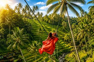 Bali Swing, Waterfalls and Tegalalang Rice Terrace Tour