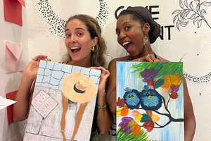 Canggu: Canvas & Sip, the painting workshop at Wild Art Bali