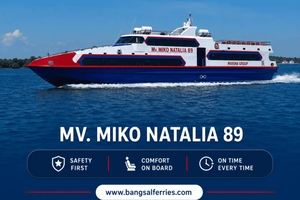 Transport med hurtigfærge: Gili-øerne ⇄ Nusa Penida & Serangan