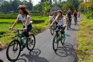 excursión de 1 día de ciclismo por la naturaleza y rafting