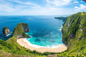 Nusa Penida: coche privado con conductor y tickets de lancha rápida
