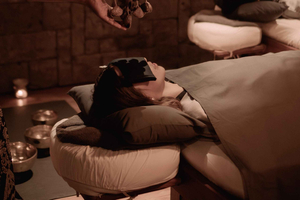 percorso privato di sound healing alla Svaha Spa di Seminyak