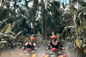Ubud : Visite guidée d'une aventure en VTT et en quad