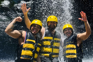 Ubud: Ayung River Rafting & Kuber Quad with Cave & Waterfall