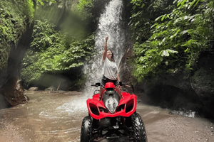 Ubud: Jungle, Waterfall, and Tunnel ATV Tour & Lunch Options