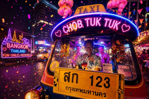Bangkok: 2-hour Old City Night Food Tasting on CHOB TUK TUK