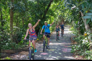 fietstour door de jungle, inclusief ophalen en lunch