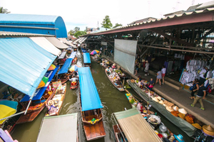 Bangkok: Privé auto huren naar Damnoen Saduak drijvende markt