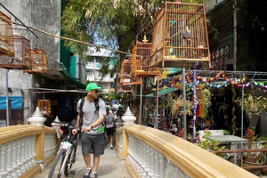 Bangkok: Thailandsk kultur og lokalliv guidet tur på cykel