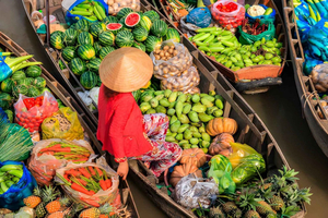 Tour privato del Mercato galleggiante e del Mercato ferroviario da Bangkok