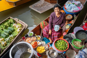 Vanuit Bangkok: Spoorweg & Damnoen Saduak Drijvende Markt Tour