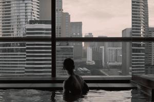 entrada al onsen de PAÑPURI WELLNESS Gaysorn Tower y spa