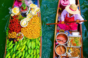 Private: Floating Market, Maeklong Train & Dragon Temple