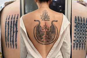 Sak Yant Tattoo Guide & Golden Face Blessing: Wat Bang Phra