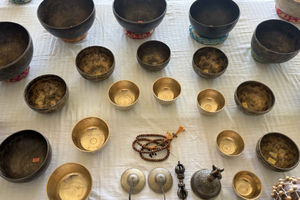 sesión de sanación con cuencos tibetanos