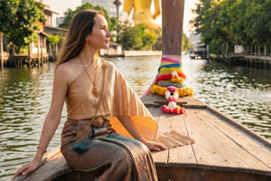 Bangkok : tenue thaïlandaise, croisière sur les canaux et méditation