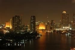 Frontage ved Chao Phraya-floden