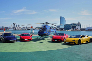 バルセロナ：ヘリコプターとスーパーカーのドライブ体験