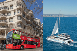 Barcelona: Hop-On Hop-Off-bussi ja purjehdusristeily