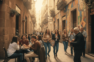 wandeltour door de oude stad + sangria en boottocht van 1 uur