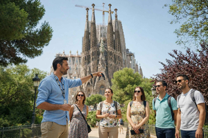 Barcelona: Sagrada Família e Parque Güell com serviço de busca no hotel