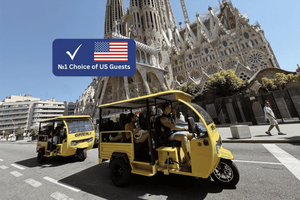 Barcellona: tour in tuk-tuk elettrico con guida locale